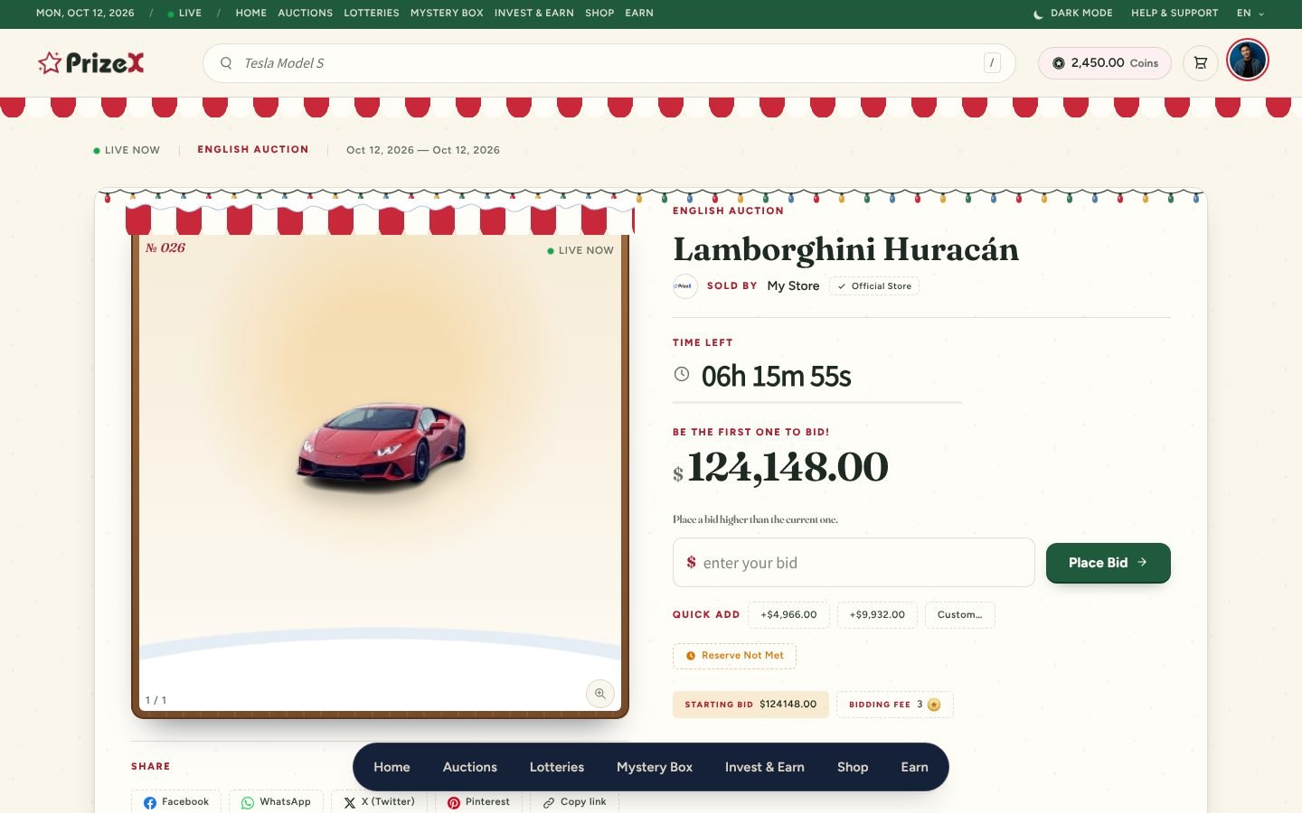 A live auction
