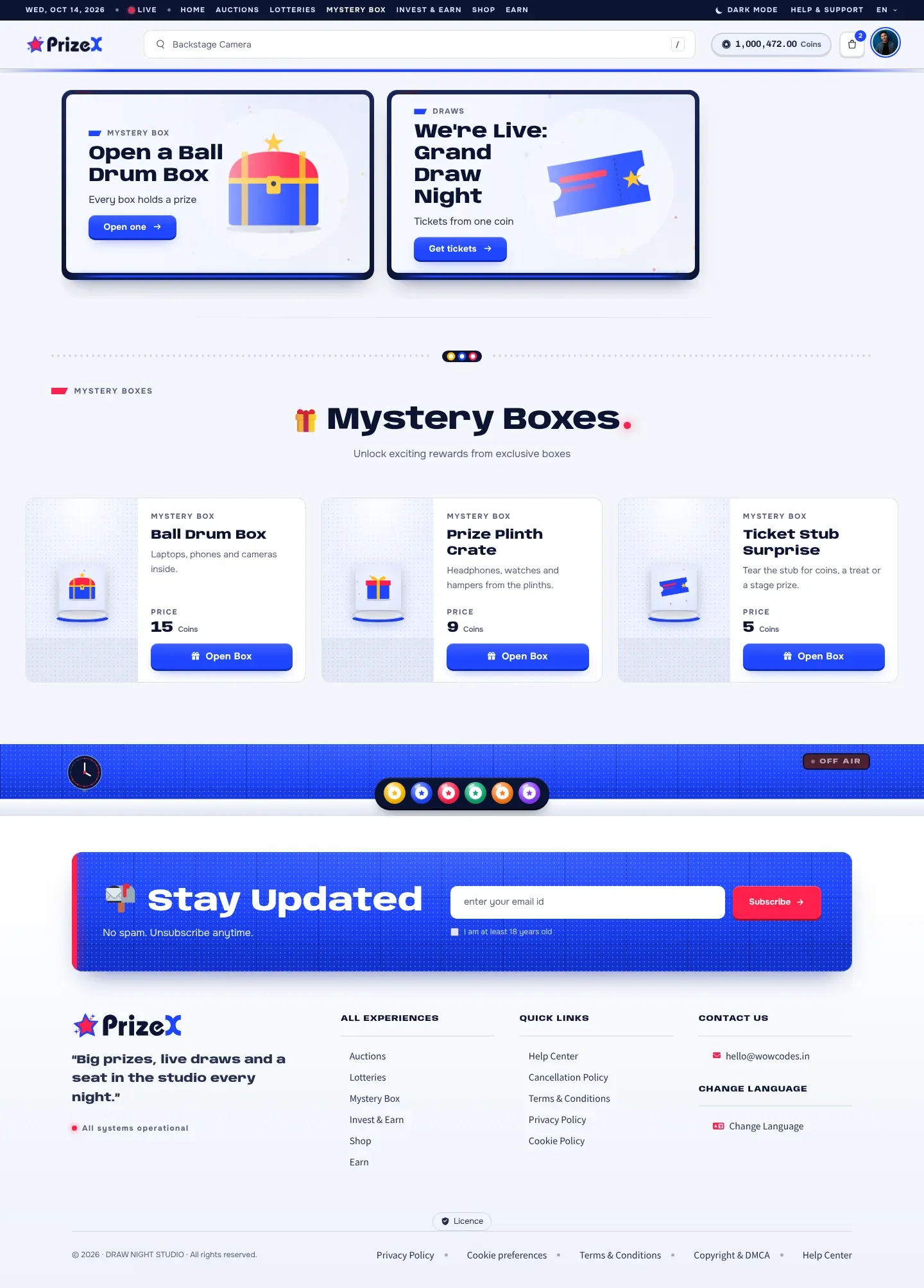 Mystery boxes