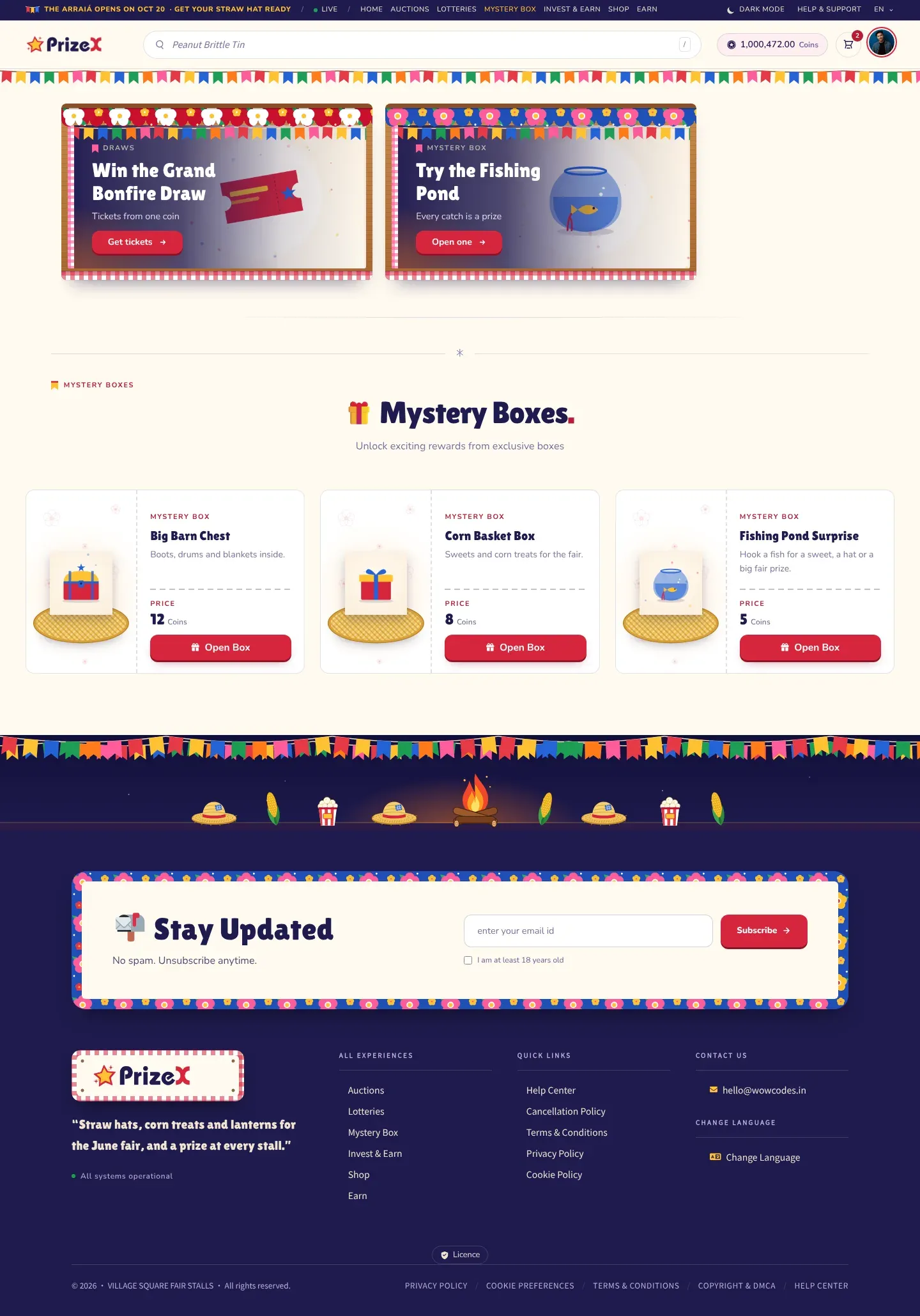 Mystery boxes