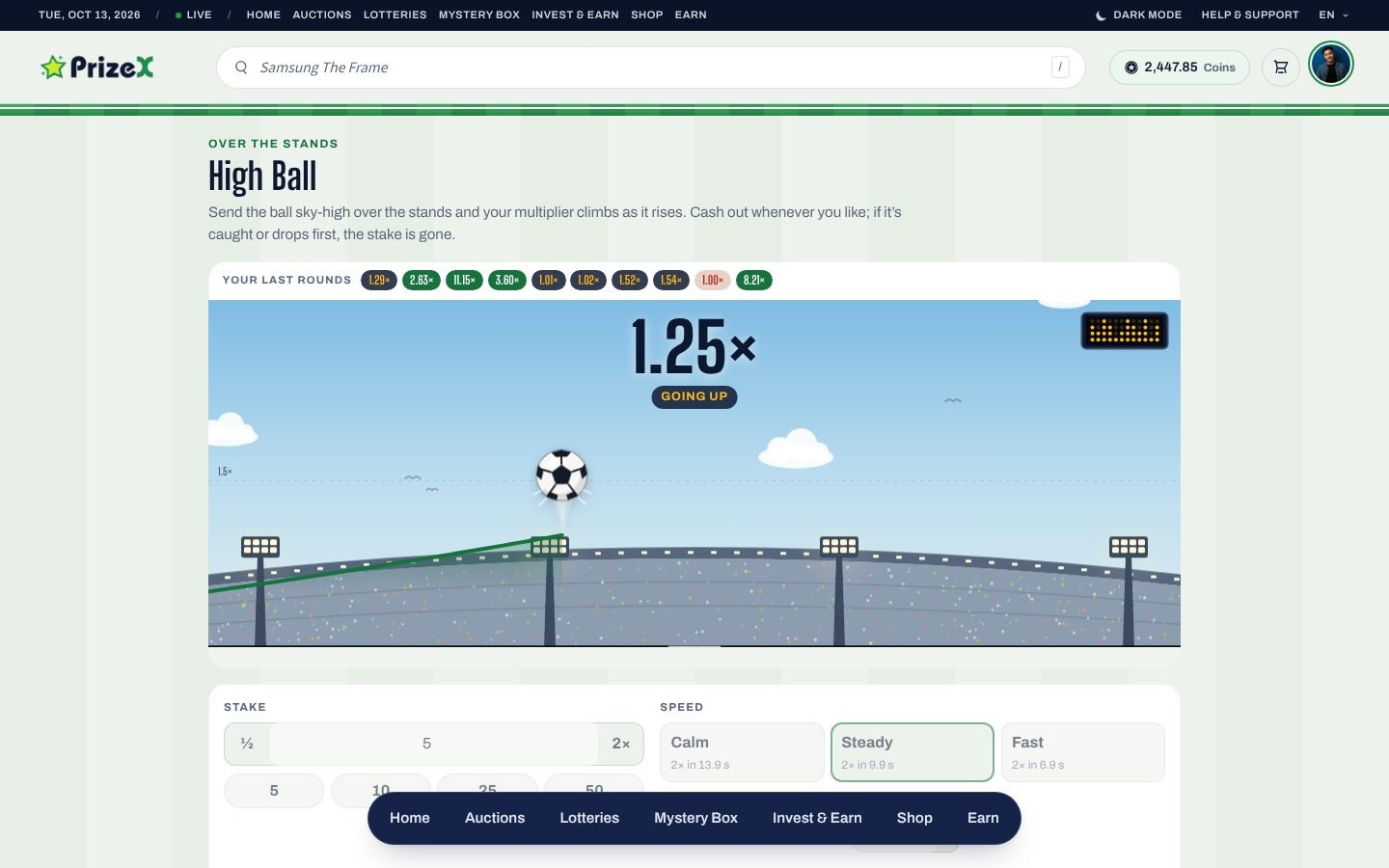 High Ball (Big Match), in play