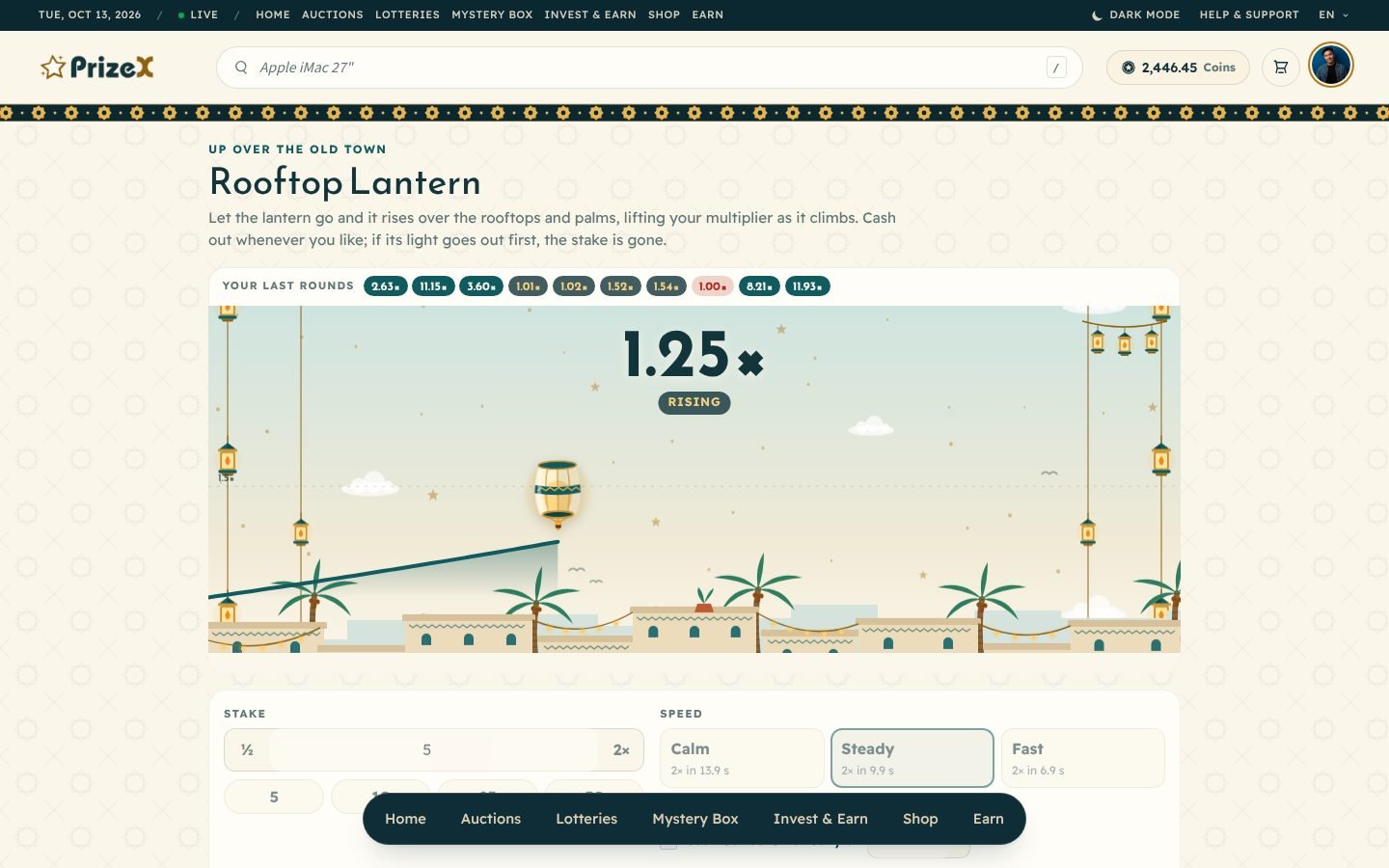 Rooftop Lantern (Ramadan & Eid), in play