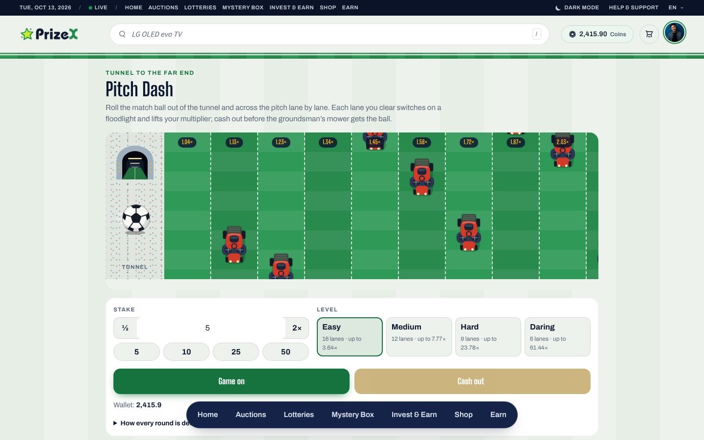 Pitch Dash (Big Match)