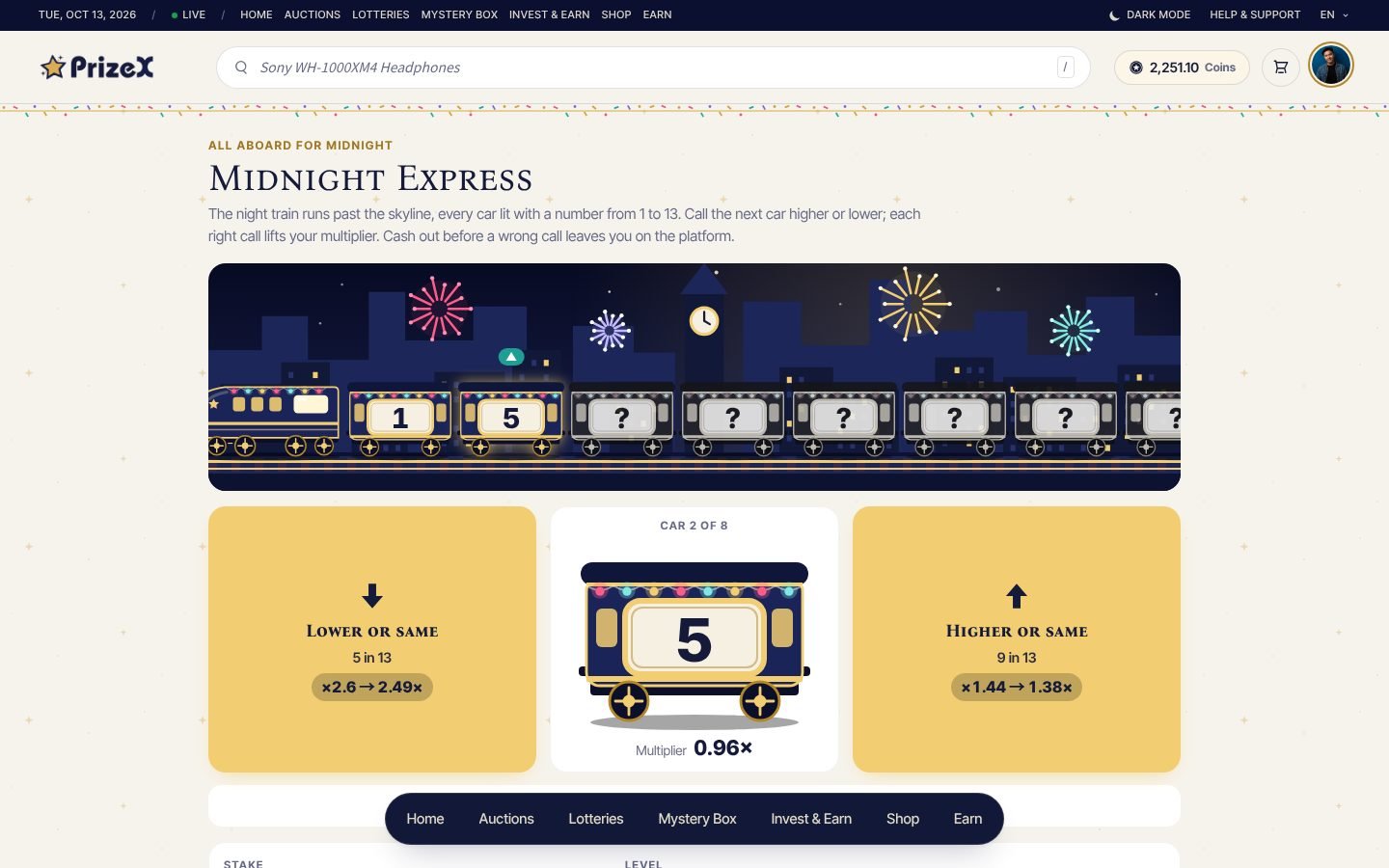 Midnight Express (New Year's Eve), in play