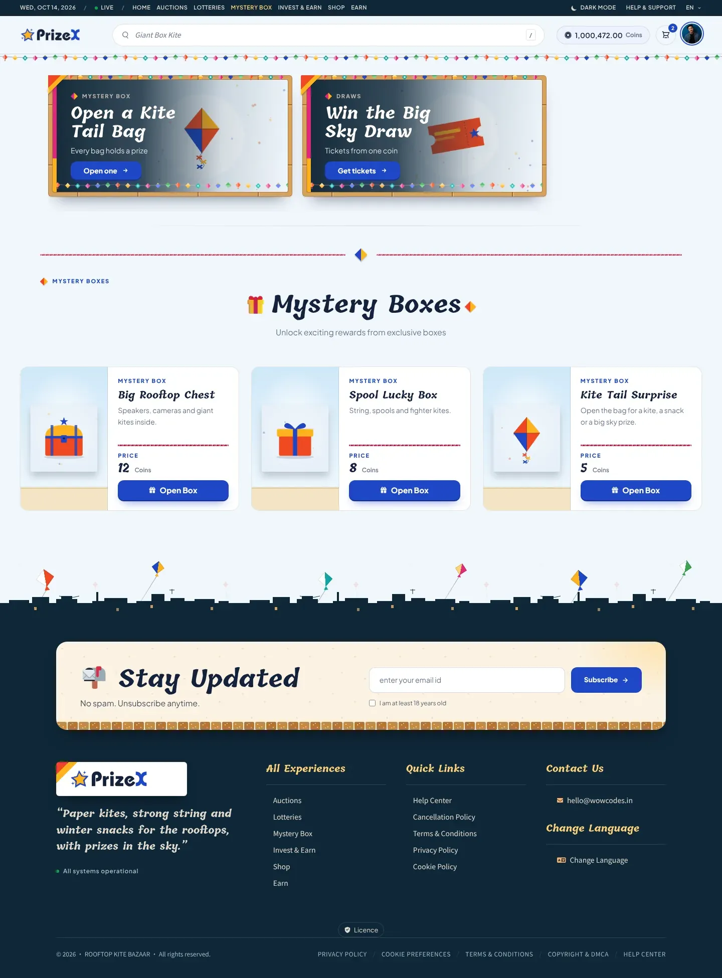 Mystery boxes