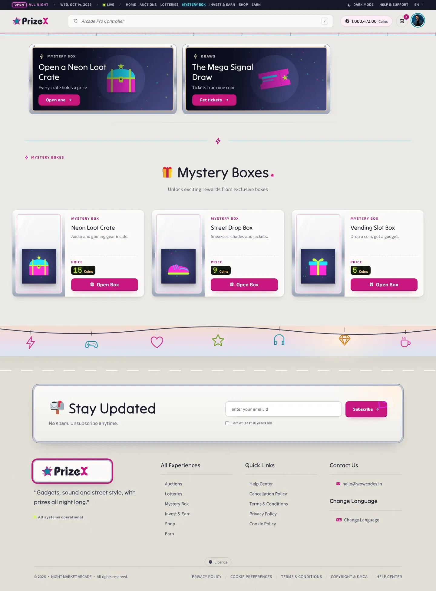 Mystery boxes