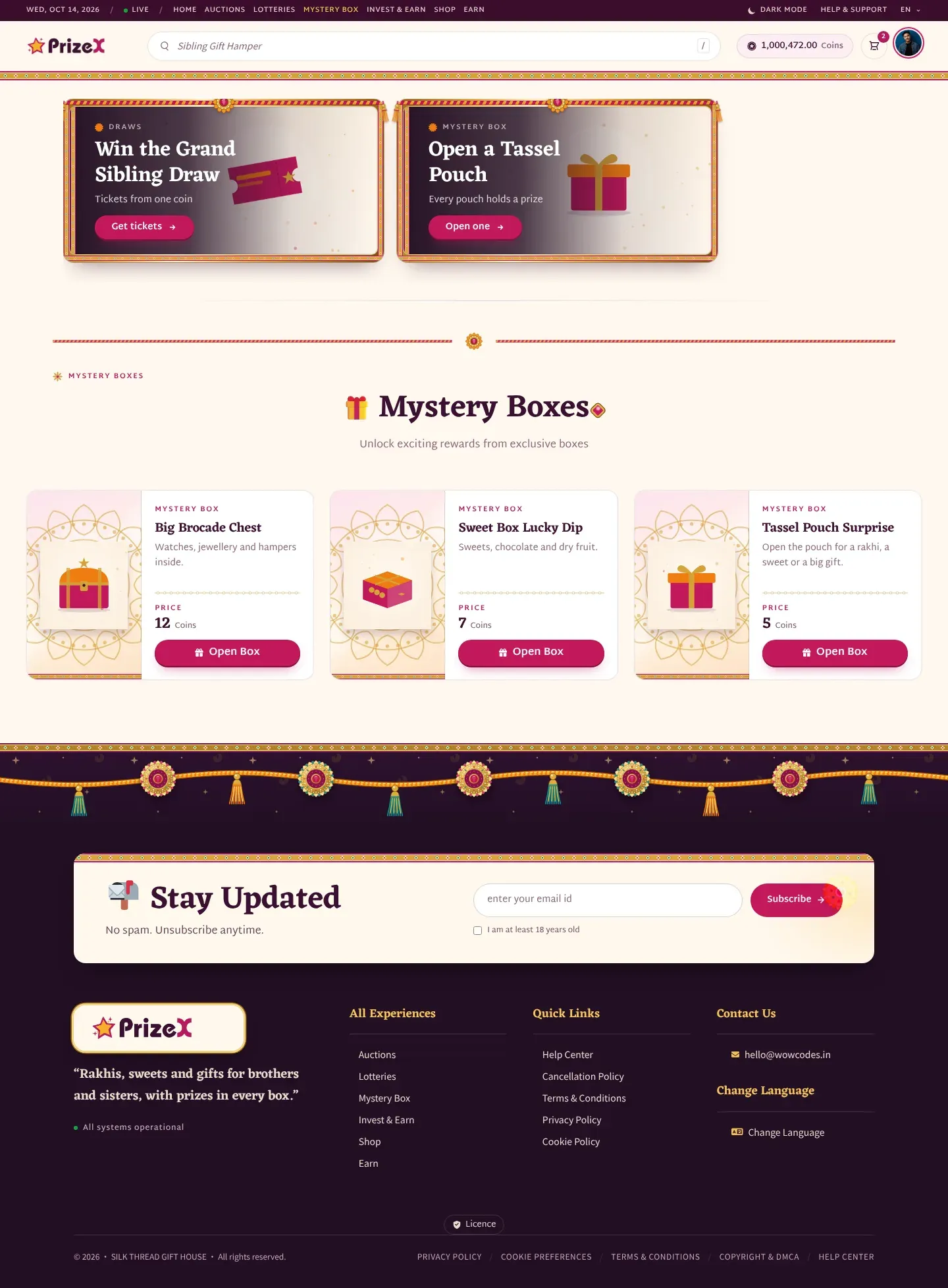 Mystery boxes