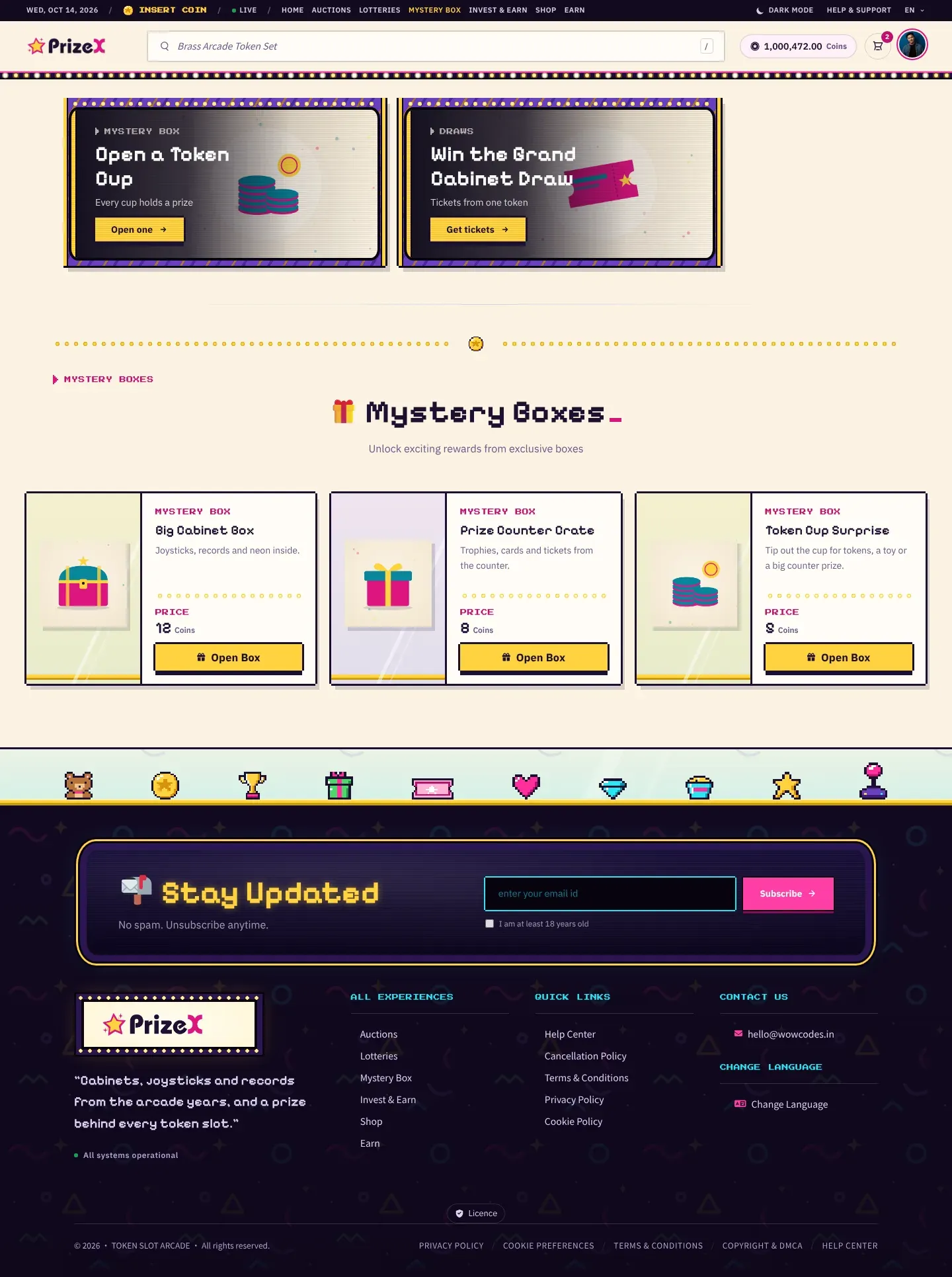 Mystery boxes